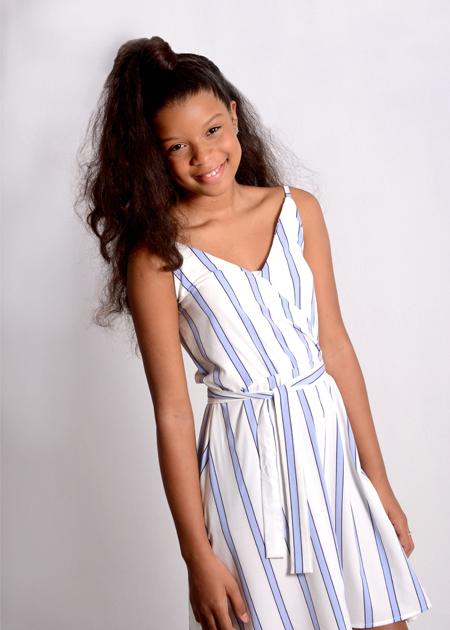 SEMI TRANSPARENT DRESS WITH BOW